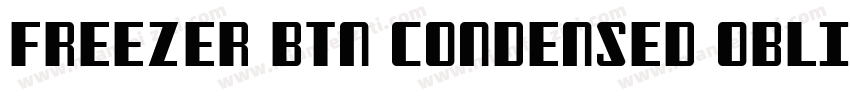 Freezer BTN Condensed Oblique字体转换